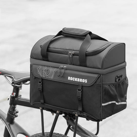 ROCKBROS 11L Insulated Bike Trunk Cooler Bag - Rear Rack Pannier, Commuter Bag