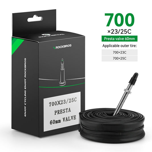 700X23/25/28/35C Road Bike Inner Tube 48mm Presta/Schrader Valve High Self Sealing Butyl Rubber
