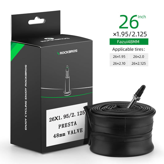 26'/27.5'X1.95/2.125 Mountain Bike Inner Tube 48mm Presta/Schrader Valve High Self Sealing Butyl Rubber