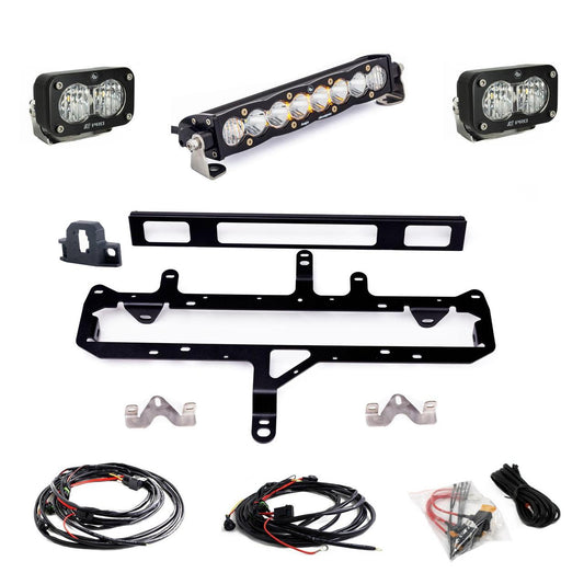 Toyota S8 10 inch Light Bar S2 Pro Grille Conversion Light Kit 2024-On Toyota Tacoma Clear Baja Designs