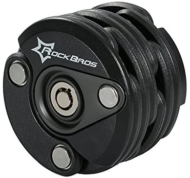 ROCKBROS-Bike Anti Theft Lock Chain Lock Folding Lock Square Hamburger Lock