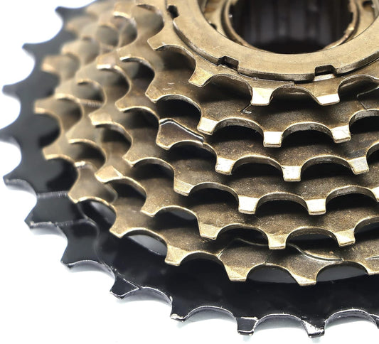 7 Speed 14 - 28T Bike Freewheel - Bicycle Cassettes & Freewheels - SHP - KFW_774_BLK_BRN eBike Super Shop