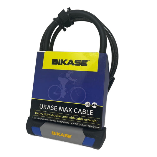 UKASE MAX Cable - Shackle: 4.53" x 9.06" (115mm x 230mm) Dia 0.43" (11mm) + 4' x .39" (120cm x 10mm) cable