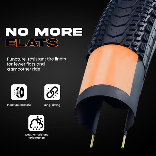 Happy E Bikes Allscape Bike Tire Liner (2 Pack) - Fits 20x4, 24x4, 26x4