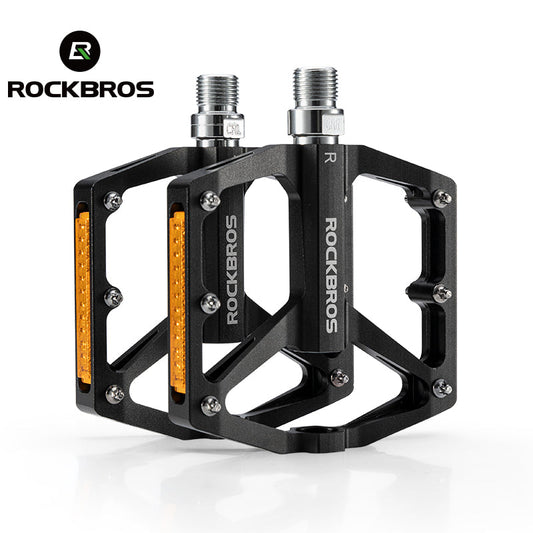 ROCKBROS Anti-Skid Aluminum Alloy Bike Pedals - Waterproof, Multiple Colors
