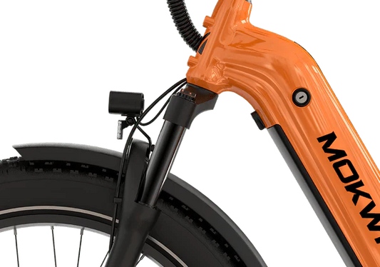 White Mokwheel Basalt ST eBike, size S, side view against a plain background