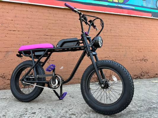 Custom Ultraviolet X 750 w Electric e - Moto Style eBike 20x4 Fat tire electric bike - Moto Style - EBIKE|1314 eBike Super Shop