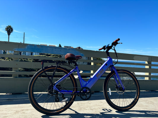 Custom Blue Monday 500 w Electric e - Moto Style eBike 27.5x2.2 Urban tire electric bike - eBikes - EBIKE|1531 eBike Super Shop