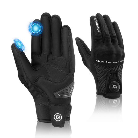 Full Finger Cycling Gloves Touchscreen Breathable Flexible Padded