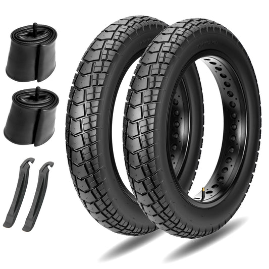 Auxfore - E - Bike & Fat Bike Tire - SHP-EbFT916_204BLK*2+TB204pair eBike Super Shop