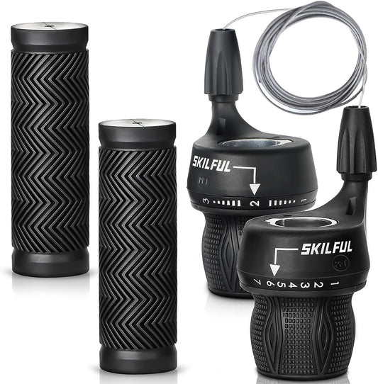 Bicycle 21 - Speed Twist Shifter Set - Bicycle Shifters - SHP - 21 - SPD - STS eBike Super Shop