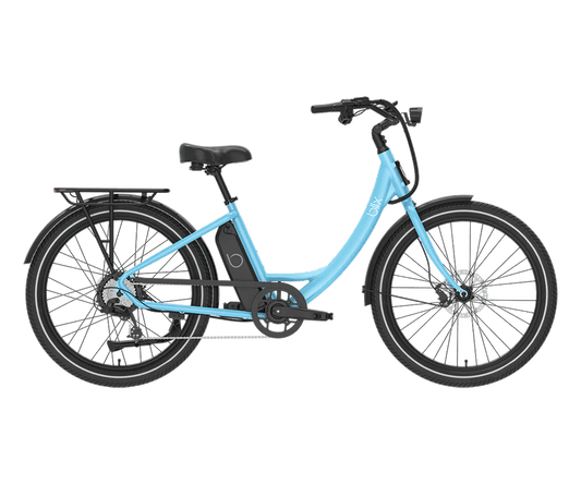 BLIX Sol X Electric Beach Cruiser eBike - Step Over 750 w Electric Commuter eBike - Cruiser - BLIX|BLUE|2879 eBike Super Shop