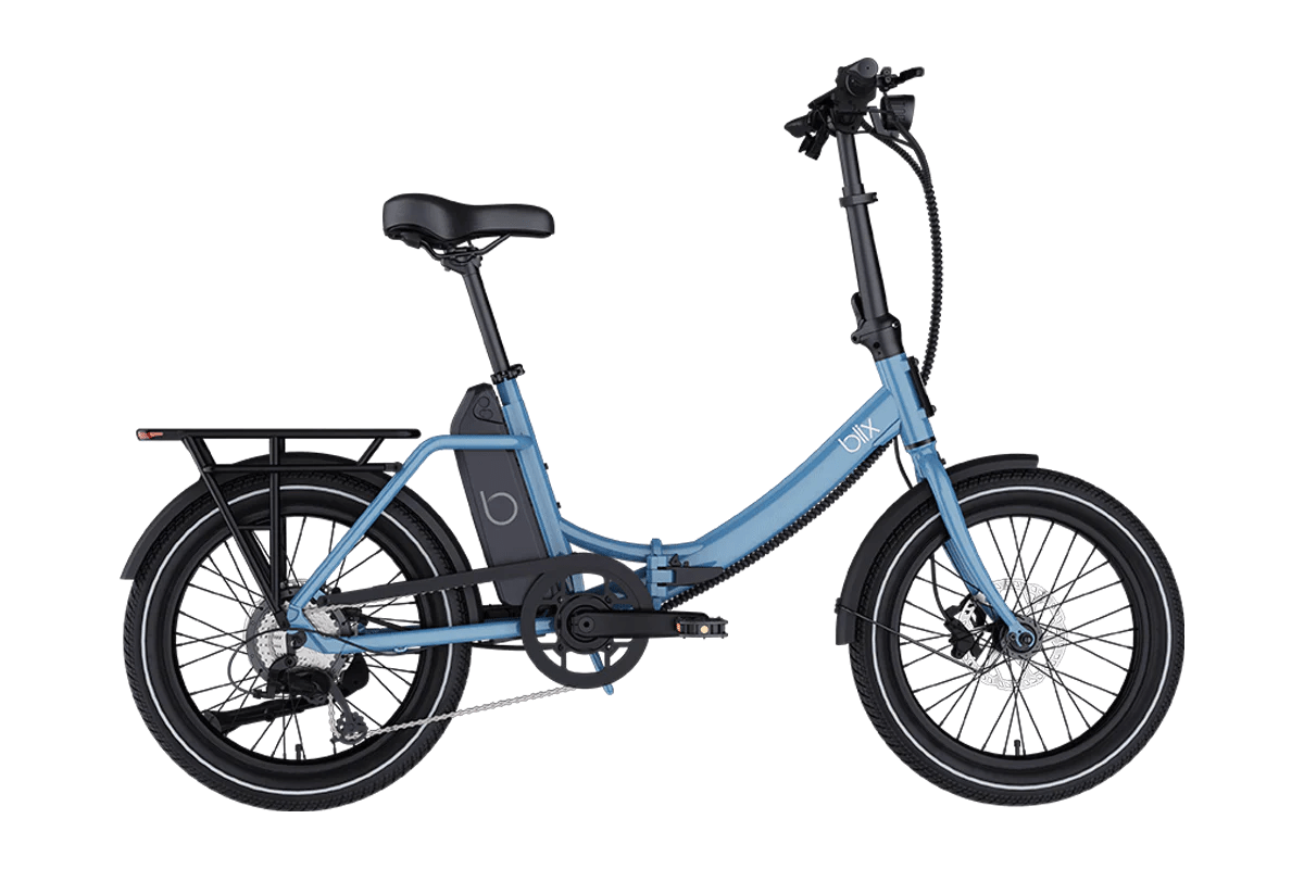 BLIX Vika X Electric Folding eBike - Folding Step Thru 500 w Compact eBike - Folding Ebike - BLIX|BLUE|2872 eBike Super Shop