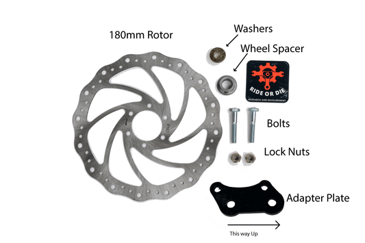 Brake Adapter Kit for Zoom Brakes to RnD Forks - Adapter Plate - ZmKitv2 eBike Super Shop