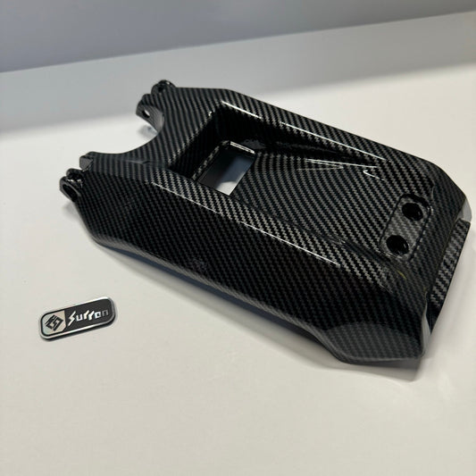 Carbon Fiber Style Battery Lid - sku - 47333876498710 eBike Super Shop