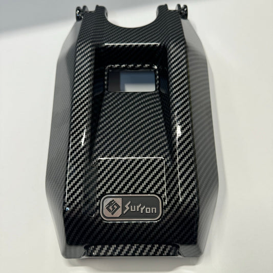 Carbon Fiber Style Battery Lid - sku - 47333876498710 eBike Super Shop