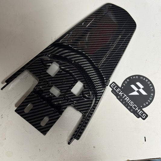 Carbon Fiber Style Rear Surron Fender - NEW - sku - 46140397814038 eBike Super Shop