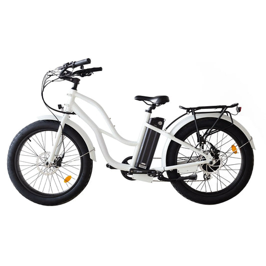 Coastal Cruiser 52v 24 Thru 750W Step Thru Ebike 24x3 Fat Tire Fat Tire Cruiser - Fat Tire eBike - COAST|FATT|GLOSS|0006 eBike Super Shop