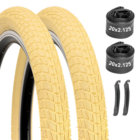 Colorwonder - Beige - 16" / 20" - Bicycle Tires - SHP-E304_202125YEW_2TR2TB eBike Super Shop