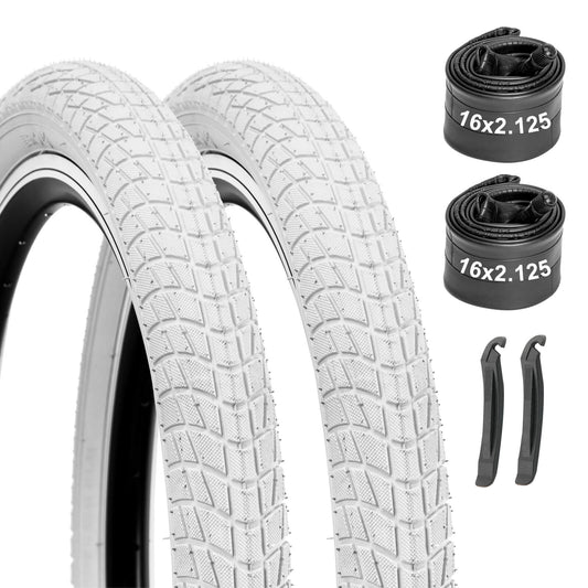Colorwonder - Pure White - 16" / 20" - Bicycle Tires - SHP-E304_162125WHT_2TR2TB eBike Super Shop