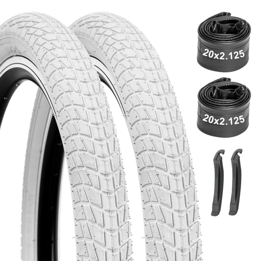 Colorwonder - Pure White - 16" / 20" - Bicycle Tires - SHP-E304_202125WHT_2TR2TB eBike Super Shop