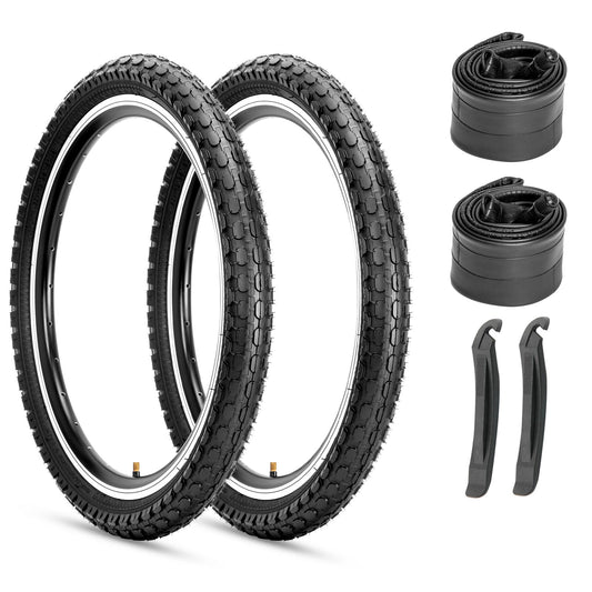 Dotree - 16×2.125 / 20x2.125 - Bicycle Tires - SHP-HY103_162125BLK_2TR2TB eBike Super Shop