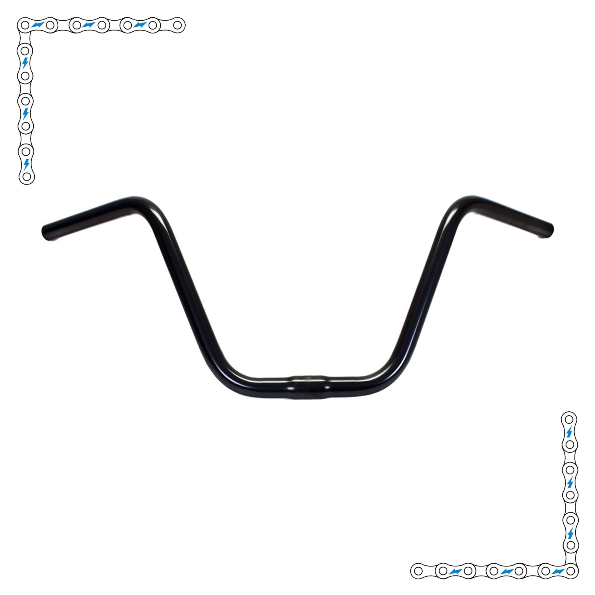 eBike Custom High Rise 9" Handle Bars for ebike - Accessories - EBIKE|ACCES|BLACK|0413 eBike Super Shop