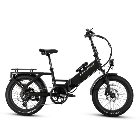 Tempest Grey LECTRIC XP4 750W Step-Through eBike, side view, product image