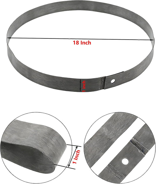 Product image of eBike rim tape, measuring 18 inches in diameter and 25mm in width, shown as a rolled strip.