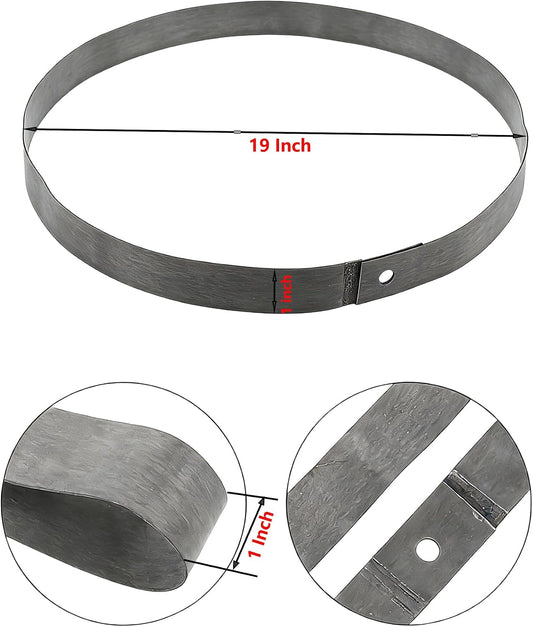 Product image of eBike rim tape, measuring 19 inches in diameter and 25mm in width, displayed coiled in a loop.