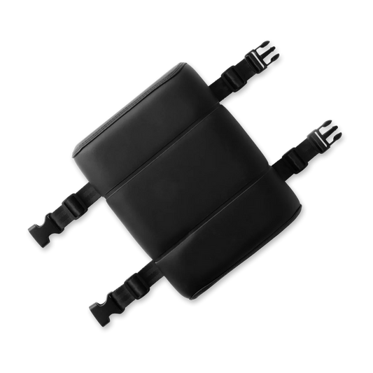 Black eBike seat pad for Murf cargo bike, shown as a product accessory against a plain background.