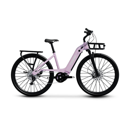 Lilac purple eBike Superhuman Moonrider, side view, showcasing sleek frame and modern design