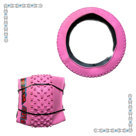 eBike Tires 20" x 4" Pink Knobby for Fat Tire Electric Bike - Parts - EBIKE|TIRES|0499 eBike Super Shop
