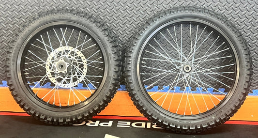eMoto Wheel Set Shinko 244 Dual Sport 17"/19" Complete Front & Rear Wheel & Tire Set for Moto Bikes - Wheel & Tire Set - EBIKE|2369 eBike Super Shop