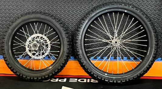 eMoto Wheel Set Shinko 244 Dual Sport 17"/21" Complete Front & Rear Wheel & Tire Set for Moto Bikes - Wheel & Tire Set - EBIKE|2370 eBike Super Shop