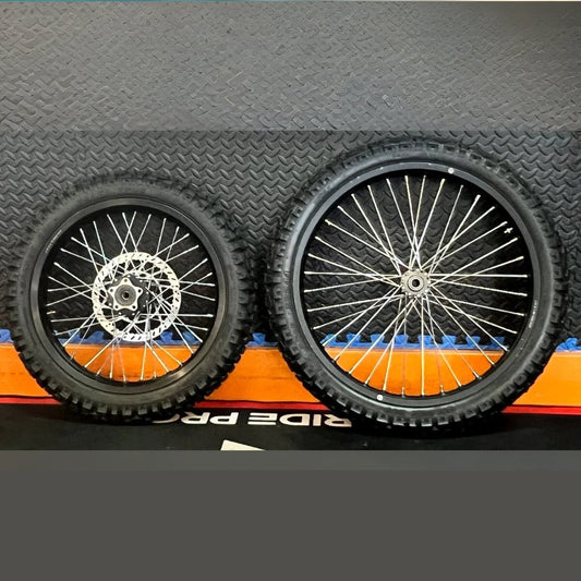 eMoto Wheel Set Shinko 244 Dual Sport 17"/21" Front & Rear Wheel & Tire Set for Moto Bikes *Does not include rotor or sprocket* - Wheel & Tire Set - EBIKE|2370 eBike Super Shop