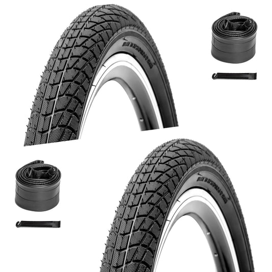 Endoin - 16×1.95 / 20×2.125 - Bicycle Tires - E304_202125BLK_2TR2TB eBike Super Shop