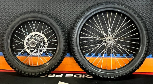 Eride eMoto Wheel Set Shinko 244 Dual Sport 17"/21" Front & Rear Wheel & Tire Set for Moto Bikes *Does not include rotor or sprocket* - Eride Wheel & Tire Set - EBIKE|2757 eBike Super Shop