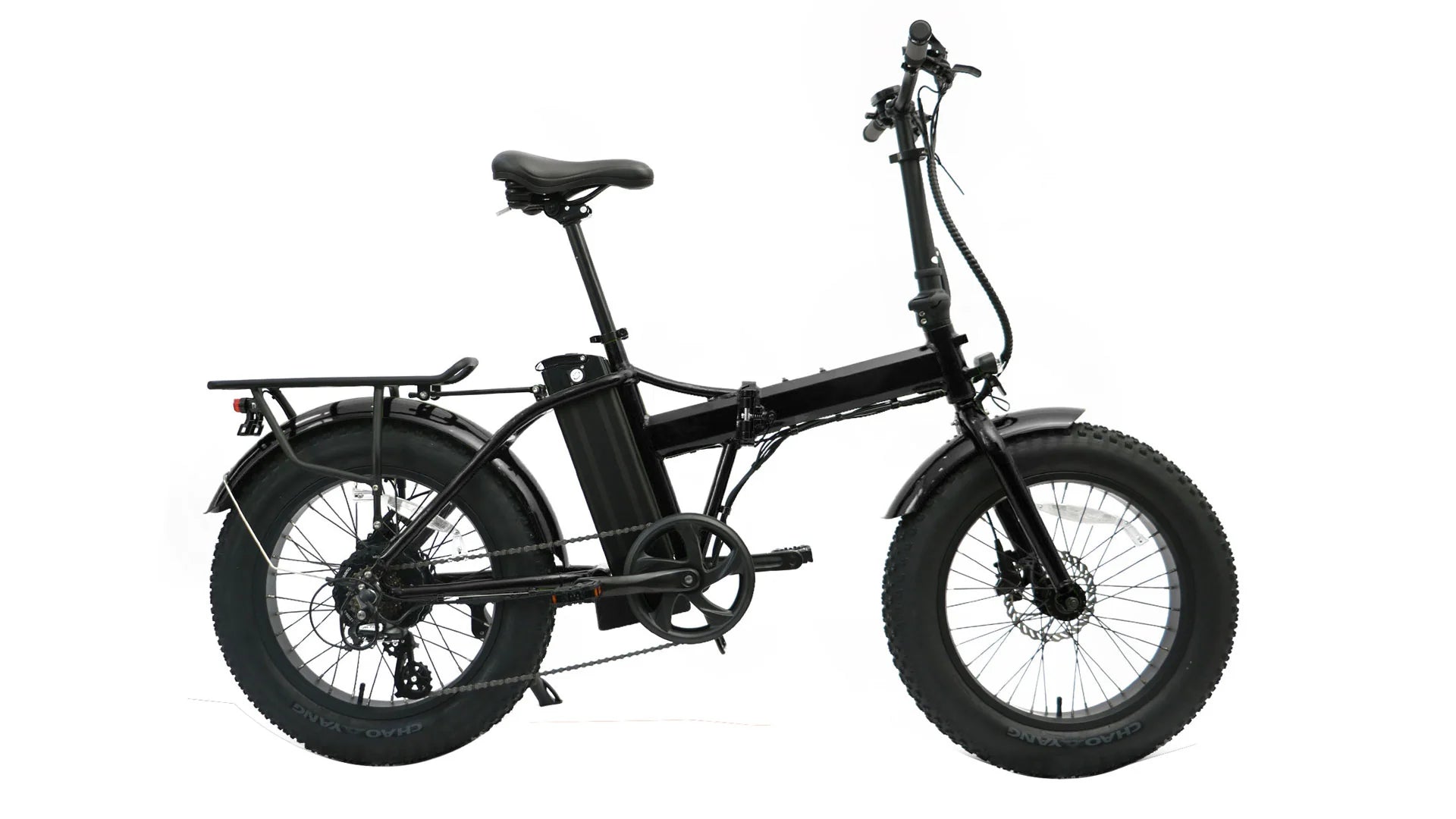 EUNORAU E - FAT - MN 500w Folding eBike 20x4 Fat Electric Folding eBike - Folding eBike - EUNOR|FOLDI|BLACK|0353 eBike Super Shop