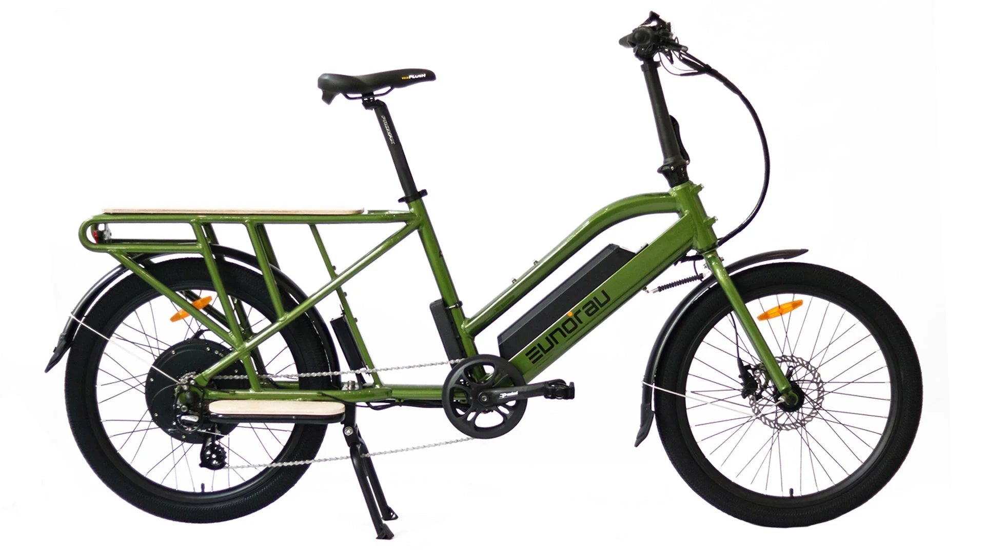EUNORAU Max Cargo 750w Step Thru eBike 24x2.4 Road Electric Cargo eBike - Cargo eBike - EUNOR|CARGO|GREEN14AH|0357 eBike Super Shop