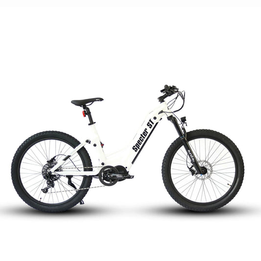 EUNORAU Specter ST 1000 w Step Thru eBike 27.5x3 Mountain Electric Mountain eBike - Mountain eBike - EUNOR|MOUNT|WHITE|0344 eBike Super Shop