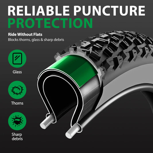 Fat Tire TPU Liners - Bicycle Parts - SHP-HY_BTL110_GRN eBike Super Shop