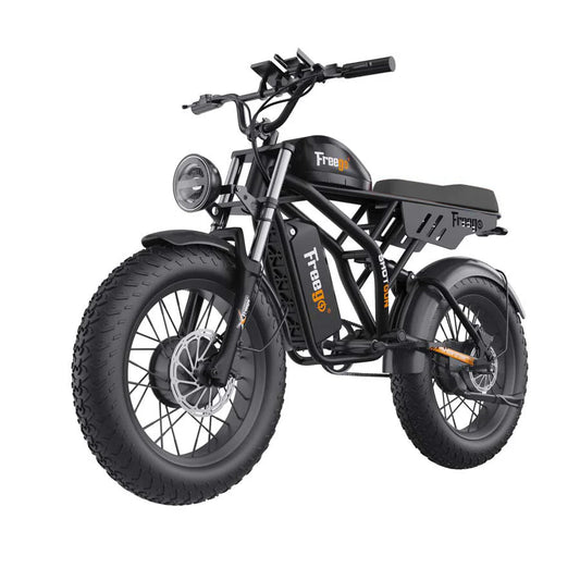 FREEGO Electric e - Moto Style eBike Shotgun Flash F3 Pro Dual Motor - Moto 750 w Electric Pit Bike - Moto Style - FREEG|BLACK|1824 eBike Super Shop