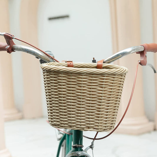 Hycline Bike Basket Front Handlebar Storage Basket for Adult and Kids - Bicycle Baskets - SHP - BBK - Natural eBike Super Shop