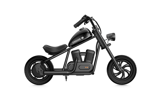 HYPER GOGO Cruiser 12 Electric Kids Mini Motorcycle eBike - 21.9v 160 w - Youth eMotorcycle - HYPER|BLACKNOTR|2251 eBike Super Shop