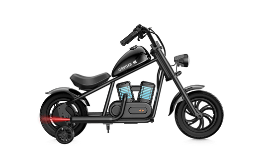 HYPER GOGO Cruiser 12 Plus Kids Electric Mini Motorcycle eBike - 21.9v 160 w - Youth eMotorcycle - HYPER|BLACKTRAIN|2255 eBike Super Shop