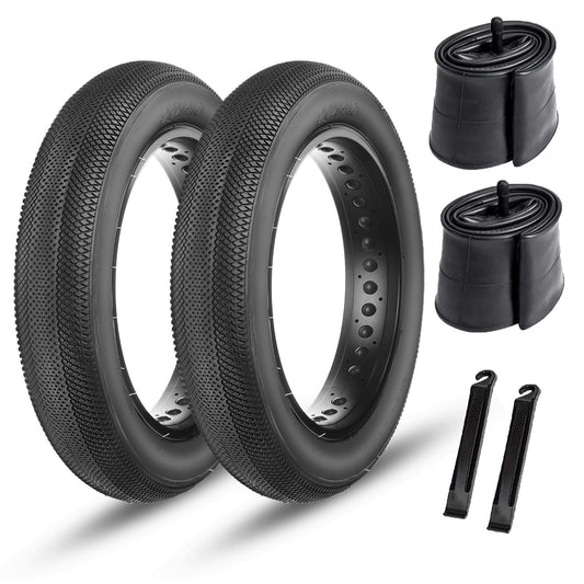 HyperPave - 20“x4” / 26“x4” - Bicycle Tires - SHP - EbFT204_BLK*2+TB204pair eBike Super Shop