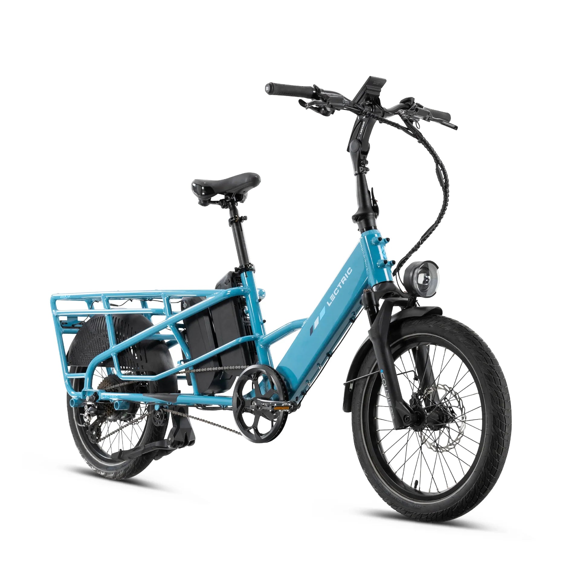 LECTRIC XPedition Cargo Dual Battery Limited - Edition 750 w - Fat Tire Electric Cargo eBike - Cargo eBike - LECTR|BLUE|1757 eBike Super Shop