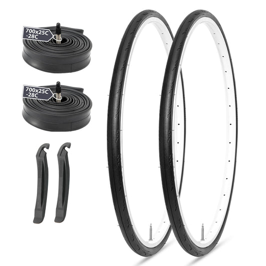 MoGan - 700×25C - Bicycle Tires - SHP - HY8016_70025BLK_2TR2TB eBike Super Shop