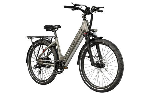 MOKWHEEL Asphalt ST 500 w Step Thru Ebike 27.5x2.4 Urban Electric Beach Cruiser eBike - Step Thru eBike - MOKWH|ROAD|BROWN|0145 eBike Super Shop